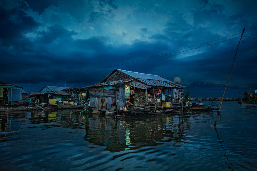 The Kompong Chhnang floating village