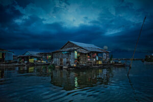 The Kompong Chhnang floating village