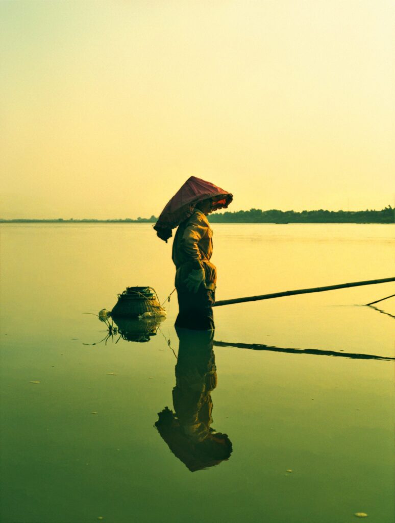 Fisherwoman of the Mekong River