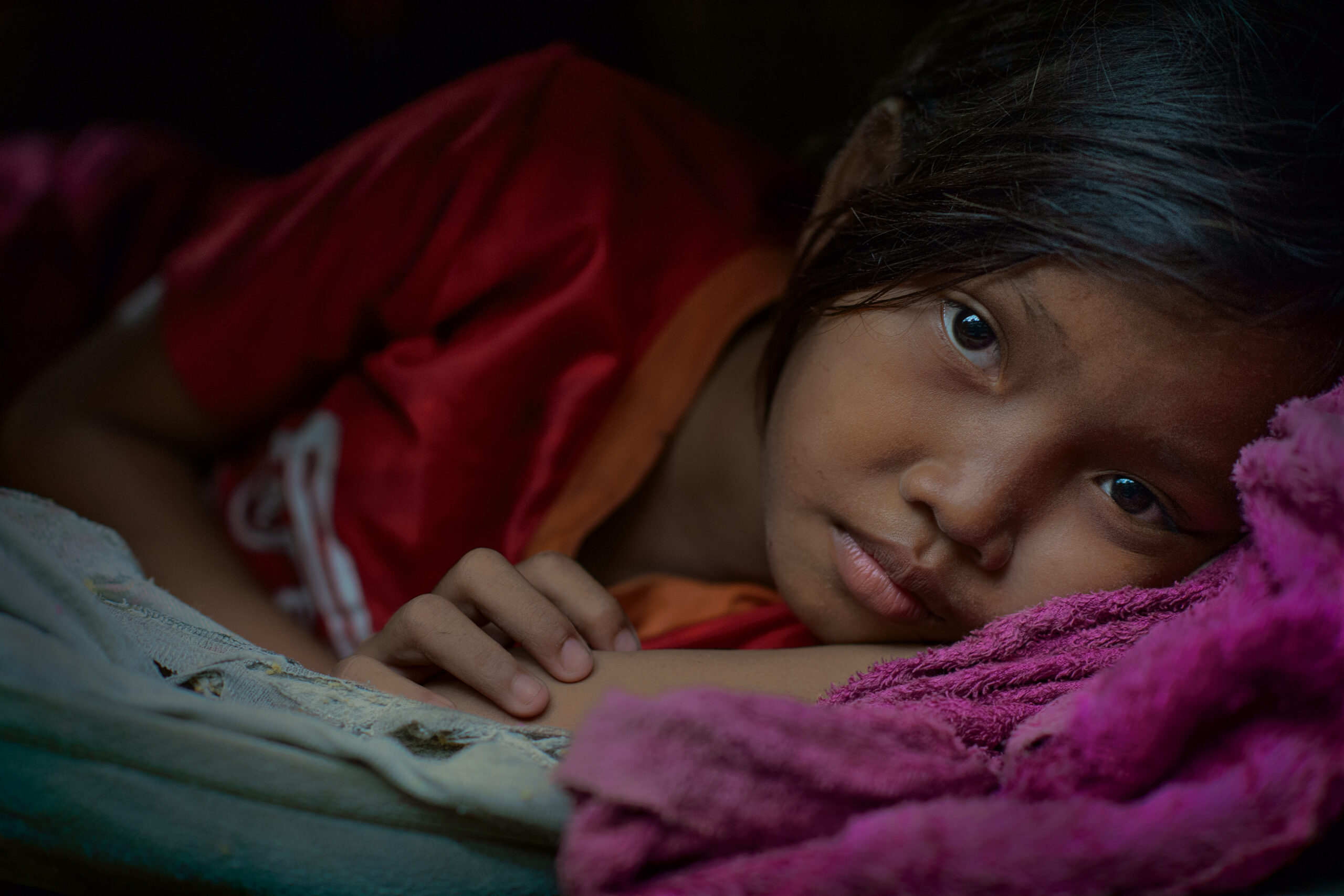 Srey Pich Staring out her bedroom window III